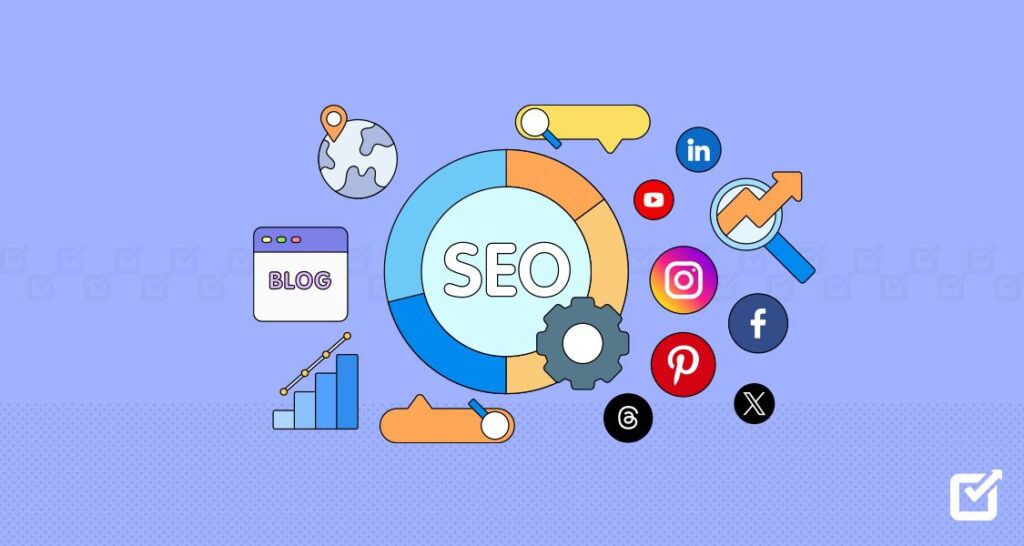 a visual emphasizing the importance of social search optimization (social seo) for modern businesses. a visual emphasizing the importance of social search optimization (social seo) for modern businesses.